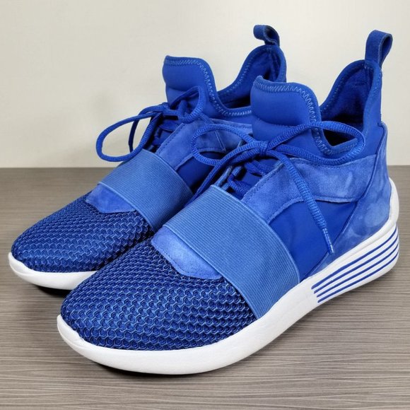 Kendall & Kylie Braydin High Top Sneaker, Blue, Womens Size 7 - Picture 1 of 10